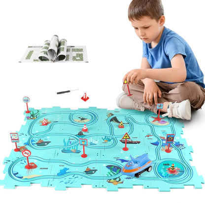 Puzzle Set Staza Za Automobile