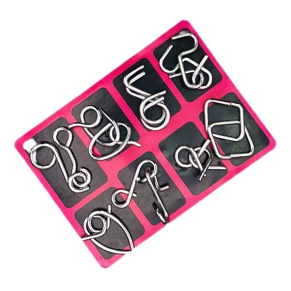 Metalna Logička Slagalica (Set od 24 Slagalica)