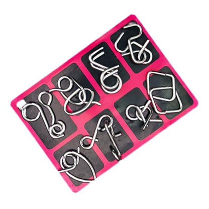 Metalna Logička Slagalica (Set od 24 Slagalica)