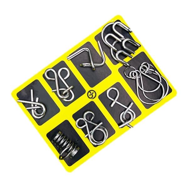 Metalna Logička Slagalica (Set od 24 Slagalica)