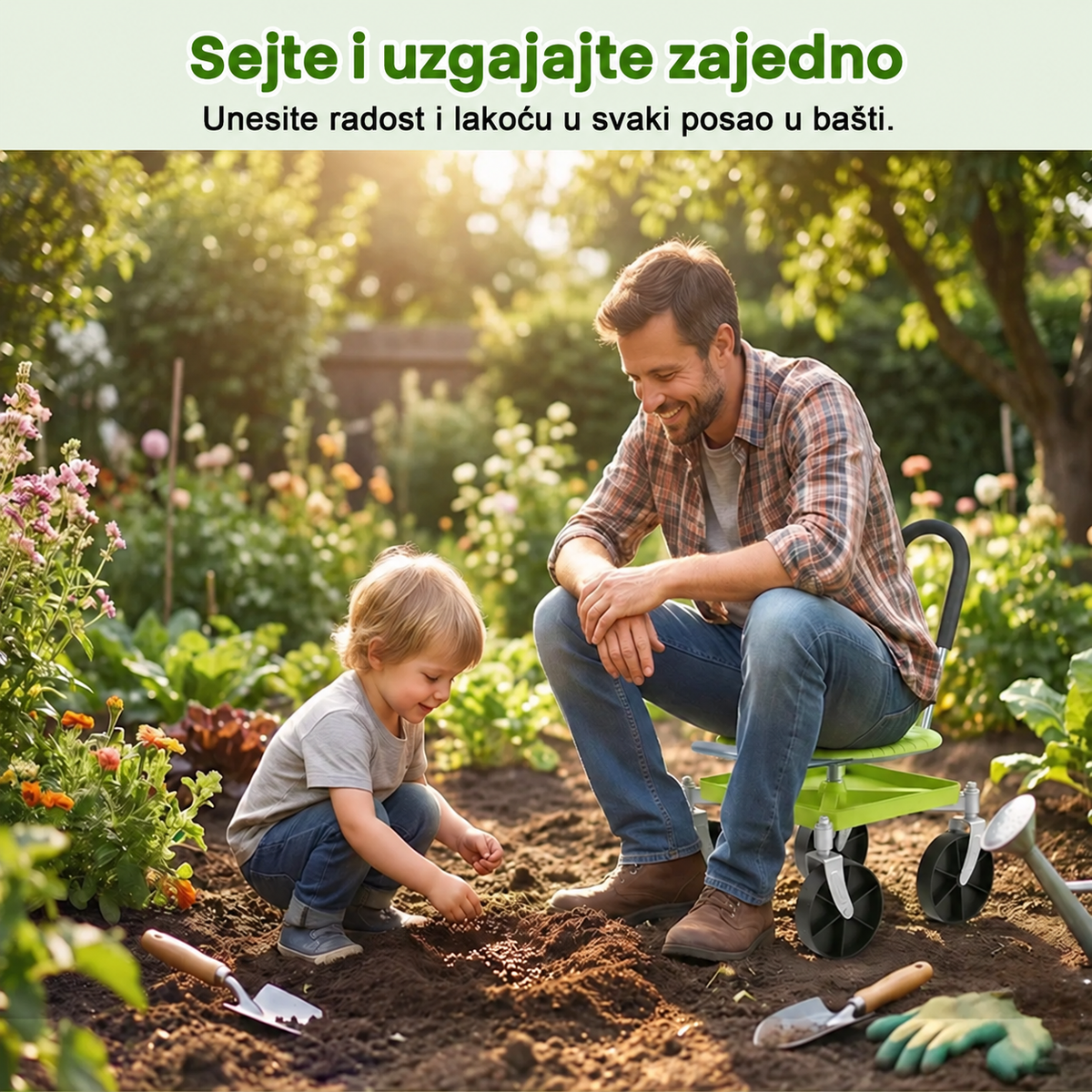 GardenRolling™ – Pokretna Stolica Za Baštu
