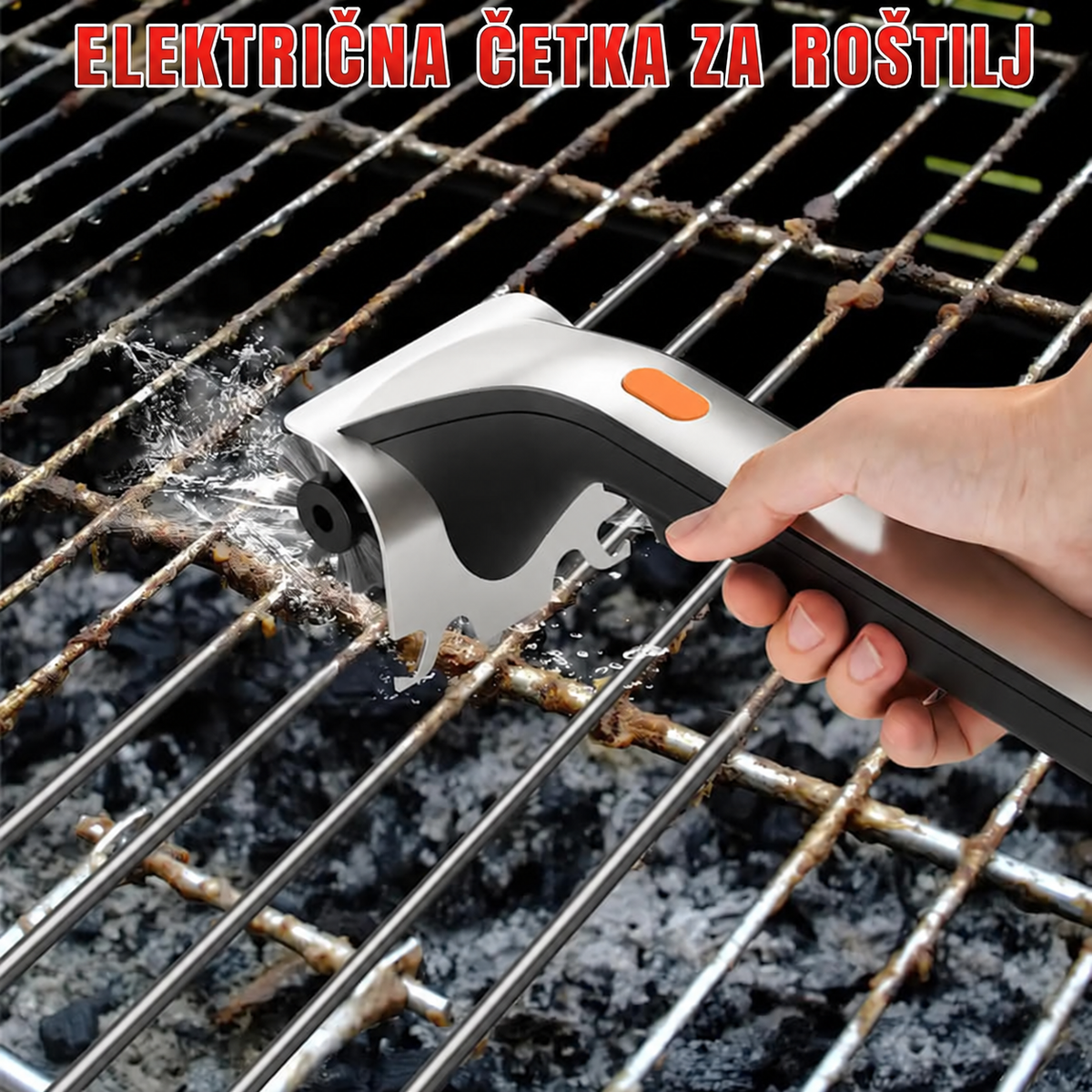 GrillBrush™ – Električni Čistač Za Roštilj