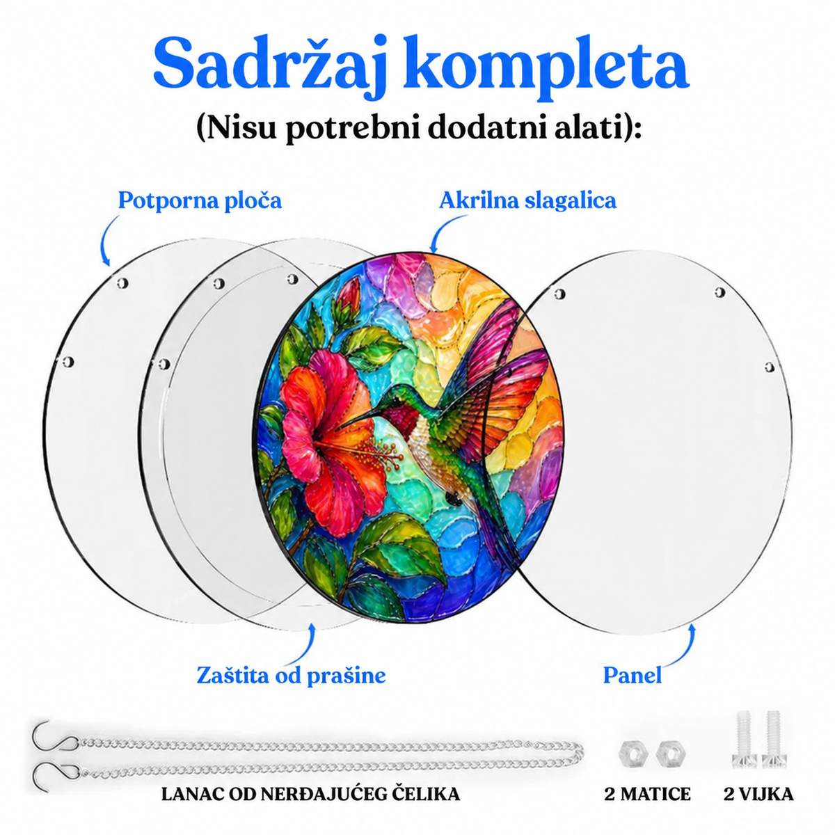AcrylicJigsaw™ – Akrilna Slagalica Kolibri