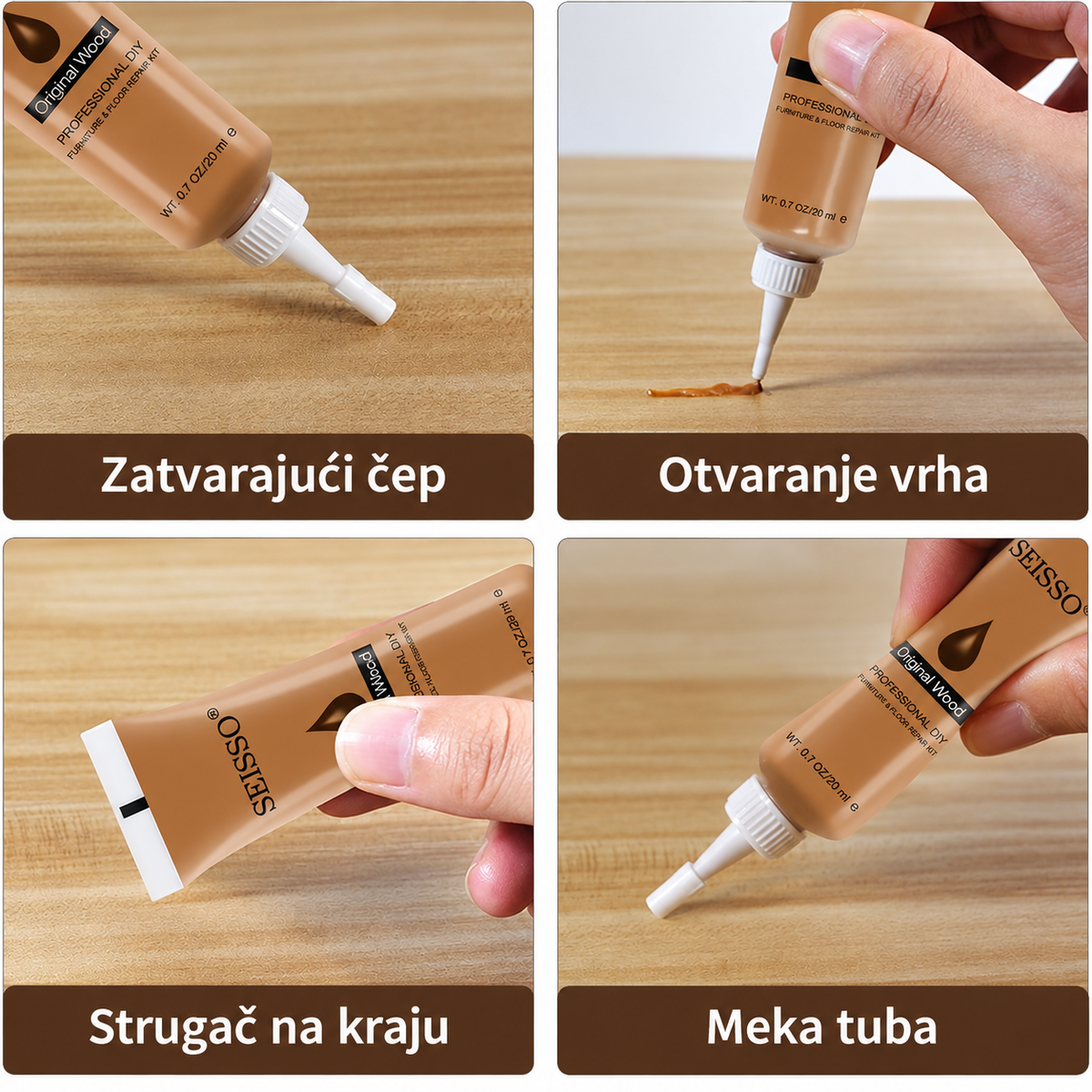 LeatherRevive™ – Set Za Popravku Nameštaja Od Drveta (Set od 12 Nijansi)