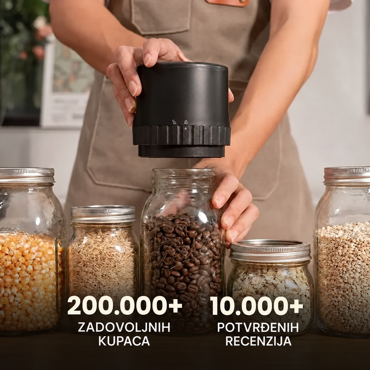 VacuumKit™ - Vakuumski Zatvarač Za Teglice