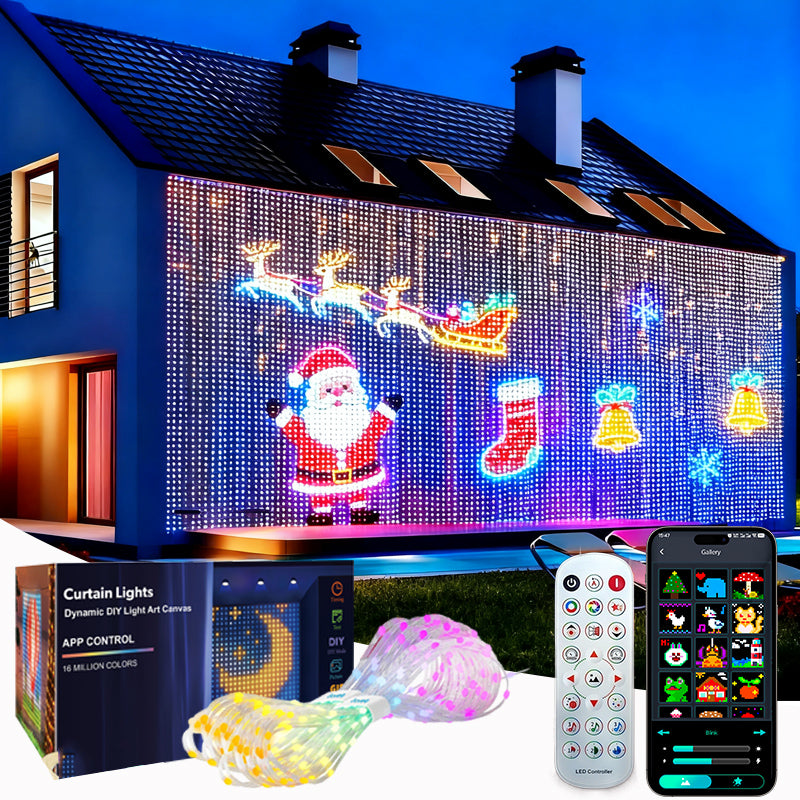 MerryMesh™ – Zavesa Dekoracija Za Novu Godinu