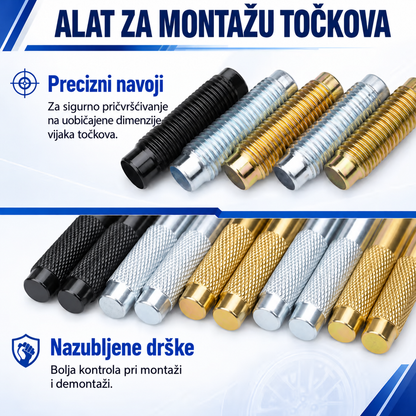 WheelKit™ – Komplet od 10 klinova za montažu guma
