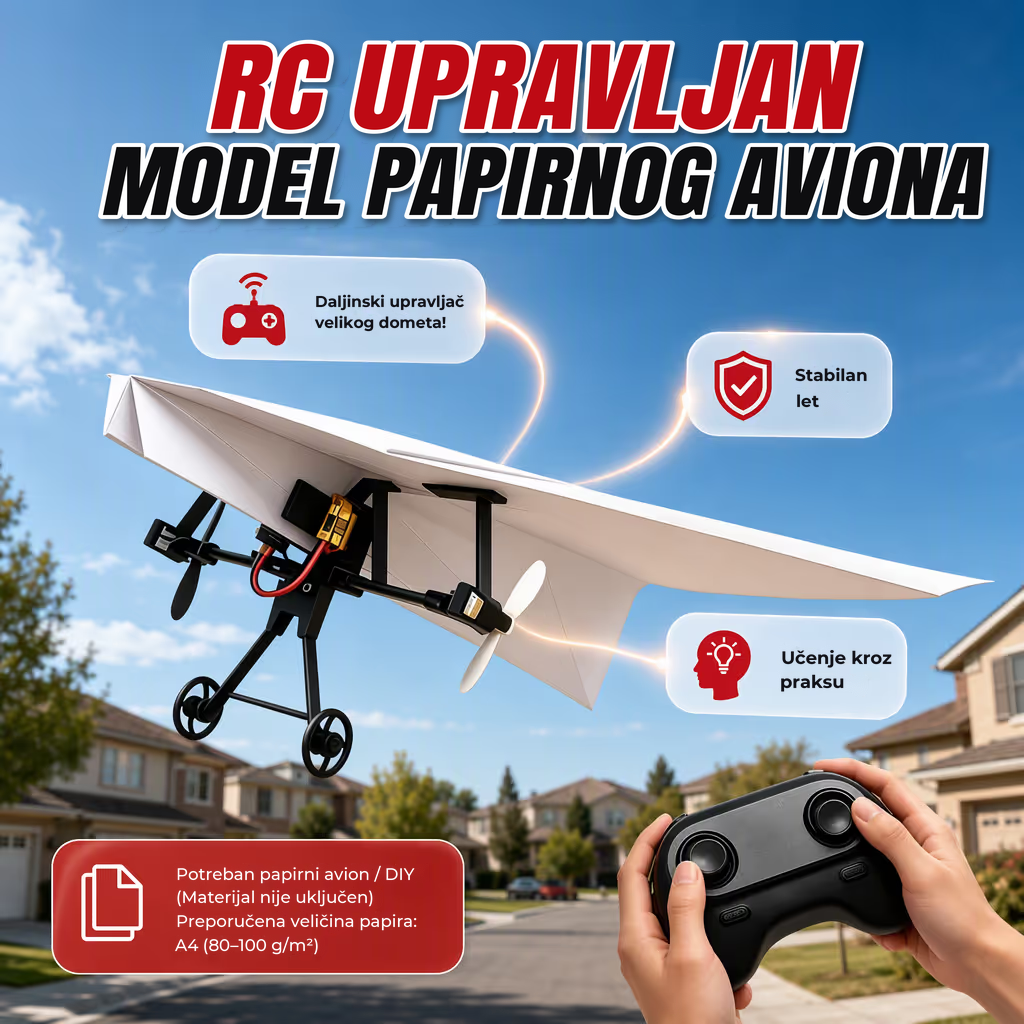 PaperJet™ – Papirni avion na daljinsko upravljanje