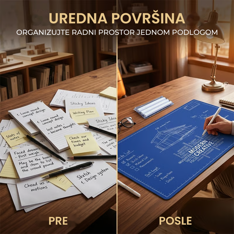 DrawEase™ – Višenamenski Podmetač Za Sto i Kompjuter