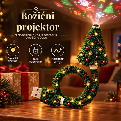 MerryBeam™ – Novogodišnji USB Projektor u Obliku Jelke