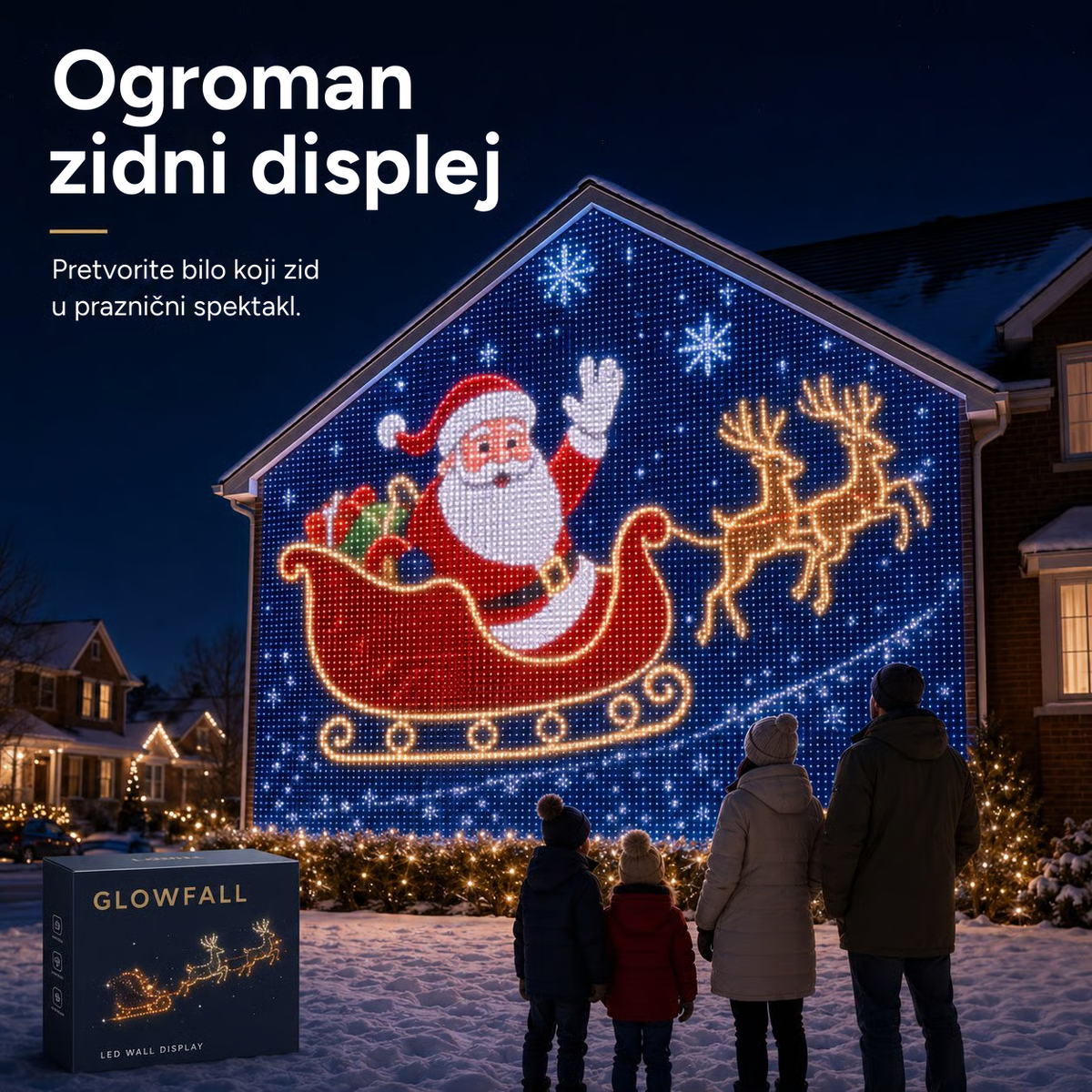 MerryMesh™ – Zavesa Dekoracija Za Novu Godinu
