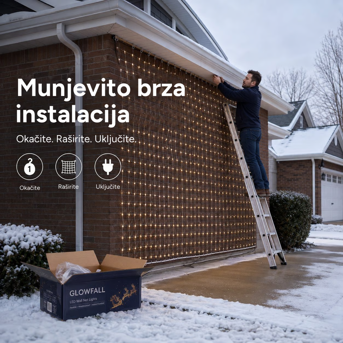 MerryMesh™ – Zavesa Dekoracija Za Novu Godinu