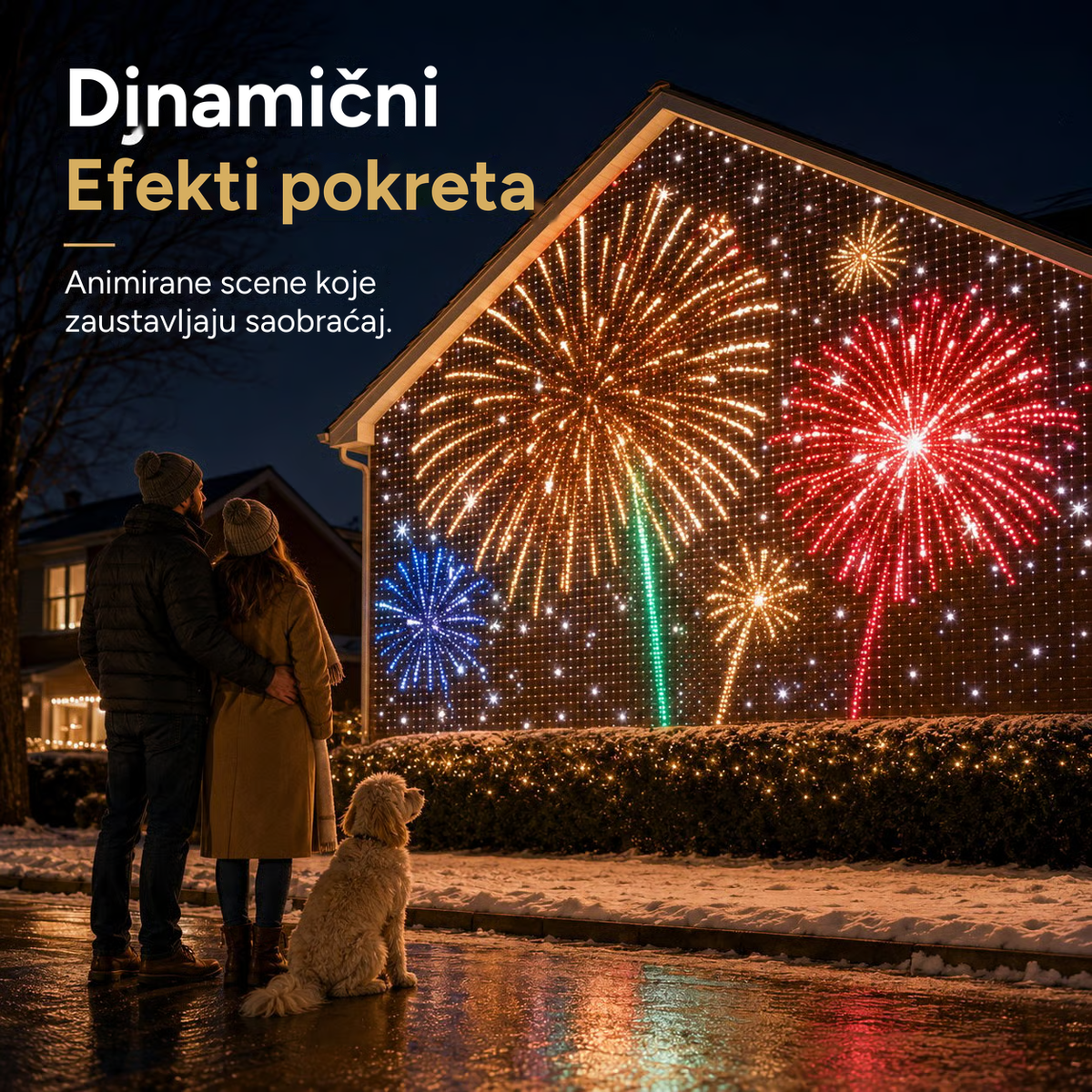 MerryMesh™ – Zavesa Dekoracija Za Novu Godinu