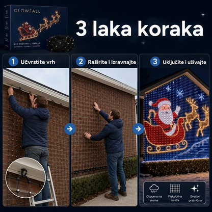 MerryMesh™ – Zavesa Dekoracija Za Novu Godinu