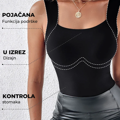 SculptEase™ – Majica sa U-izrezom i ugrađenim grudnjakom