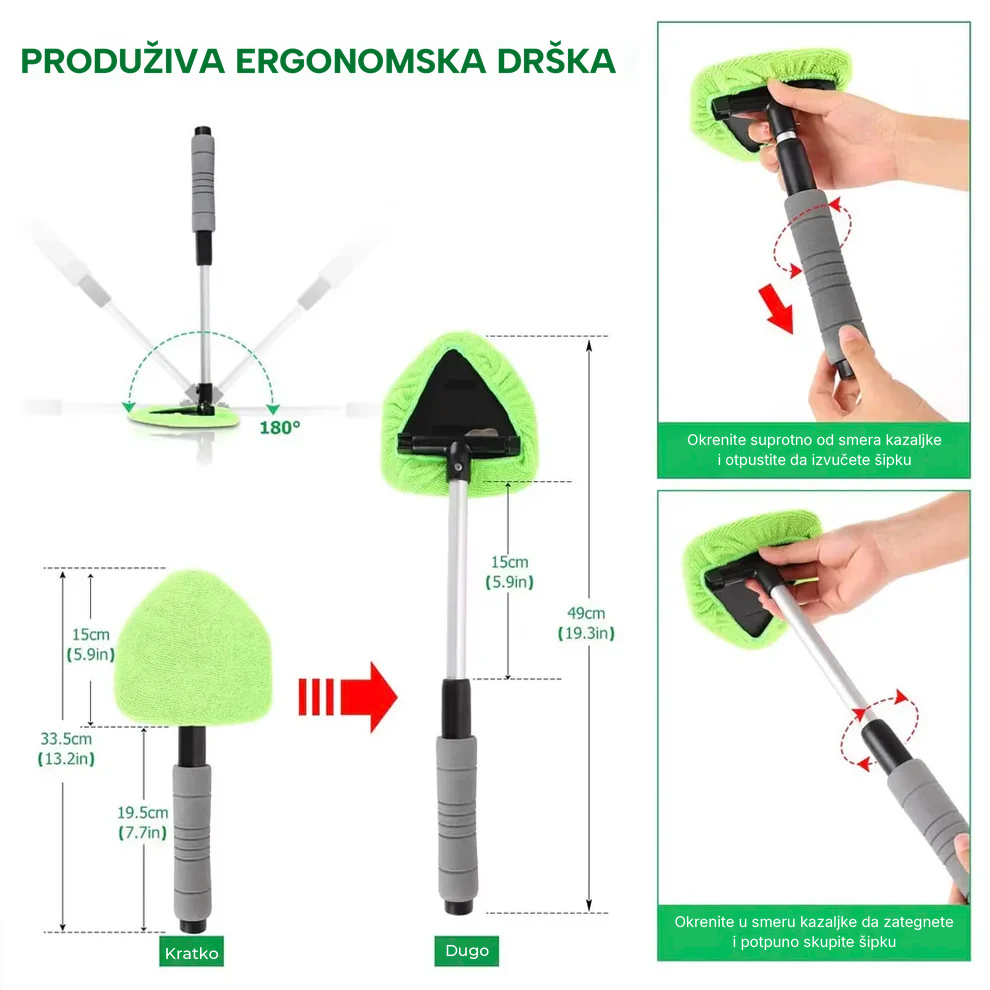 ViewBright™ – Teleskopski Sunđer Za Čišćenje Stakala