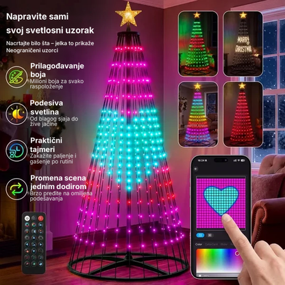 SyncGlow™ – Interaktivne Lampice Za Jelku