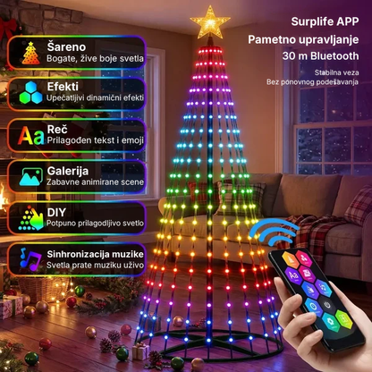 SyncGlow™ – Interaktivne Lampice Za Jelku