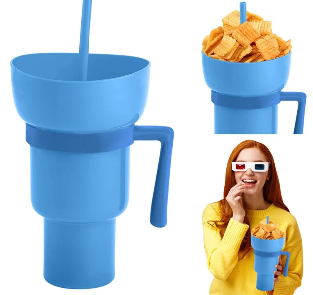 StrawCup - Prenosiva čaša za grickalice i piće
