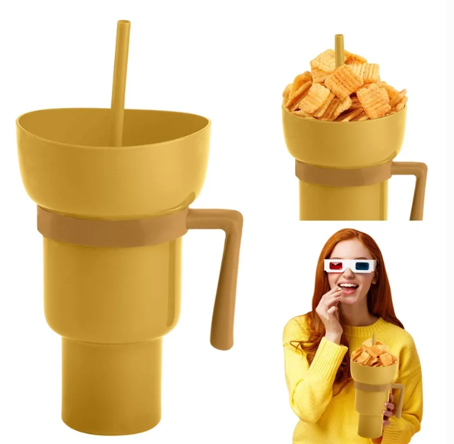 StrawCup - Prenosiva čaša za grickalice i piće