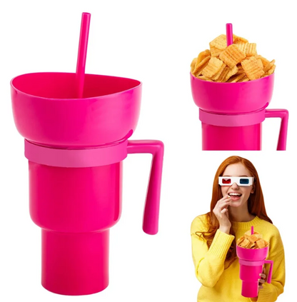 StrawCup - Prenosiva čaša za grickalice i piće