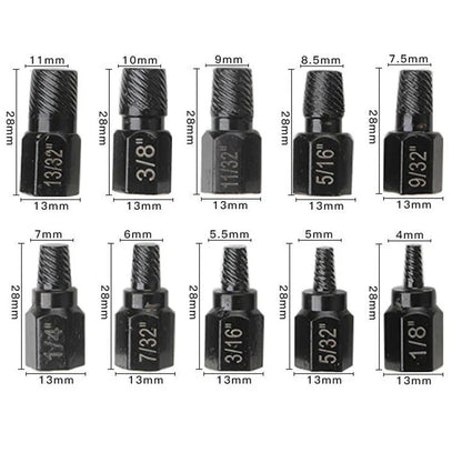 Odvijač Zapeklih Šrafova (Set od 10 Komada)