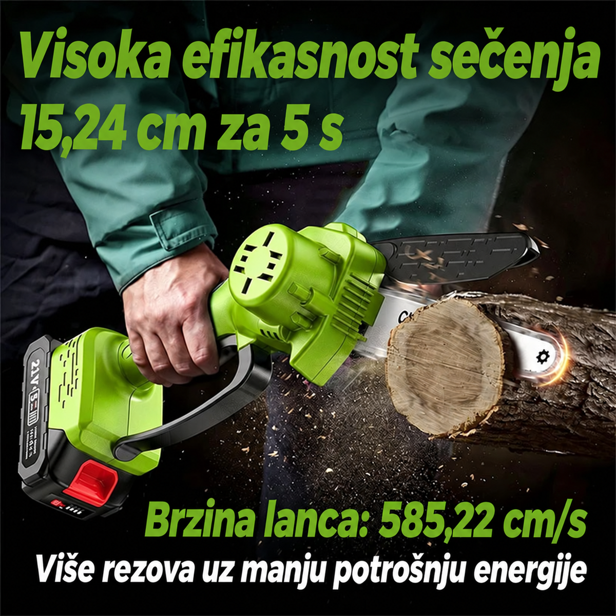 PoleChainsaw™ – 2 u 1 Motorna Testera Sa Teleskopom
