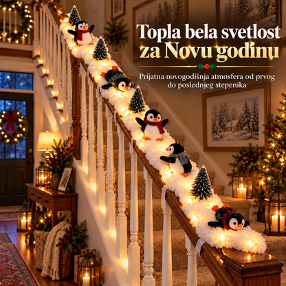 FrostyFlap™ – Dekoracija Ograde Sa Pingvinom