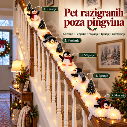 FrostyFlap™ – Dekoracija Ograde Sa Pingvinom