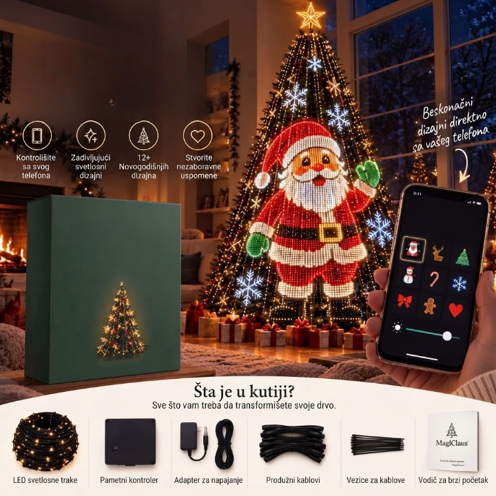SmartChristmas™ – Pametne Lampice Za Jelku