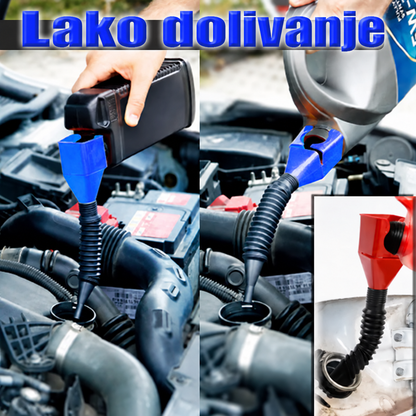 FlexibleFunnel™ – Fleksibilni levak za punjenje goriva u automobilu