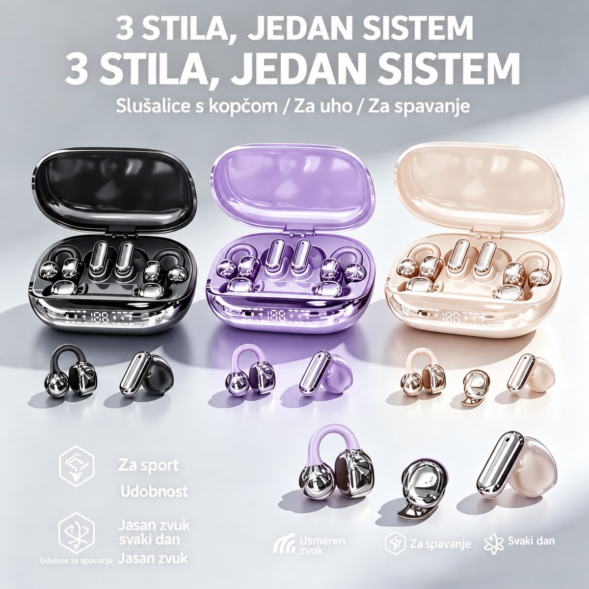 PowerBuds™ – 3 u 1 WiFi Slušalice