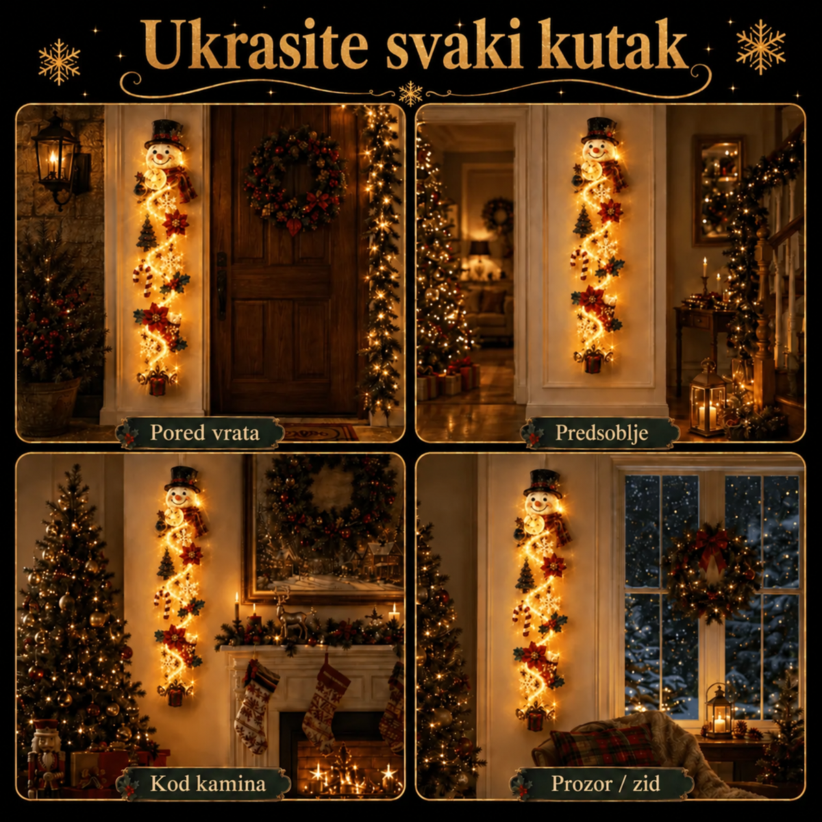 MerryCascade™ – Novogodišnja Dekoracija Za Vrata
