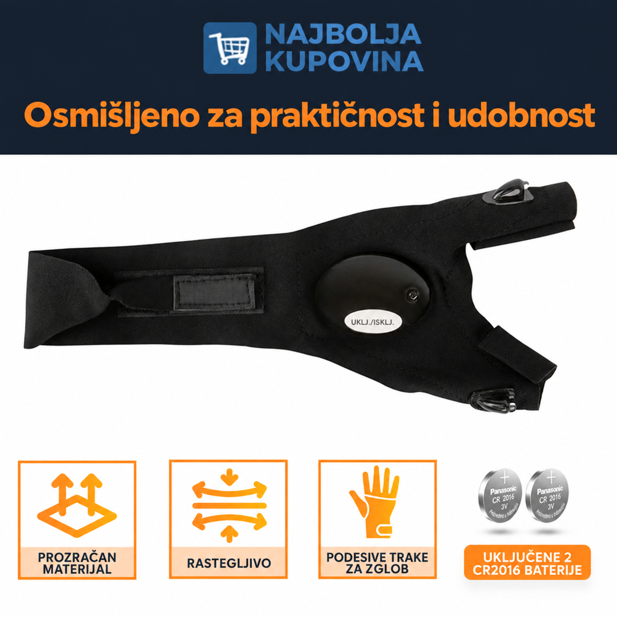 FingerGlow™ – LED Svetleće Rukavice