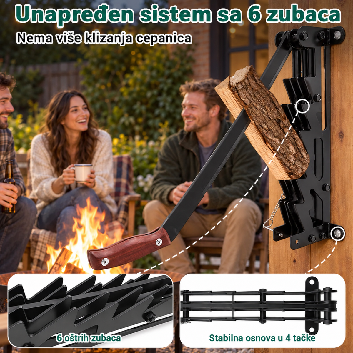 WallSplitter™ – Zidni Cepač Za Drva