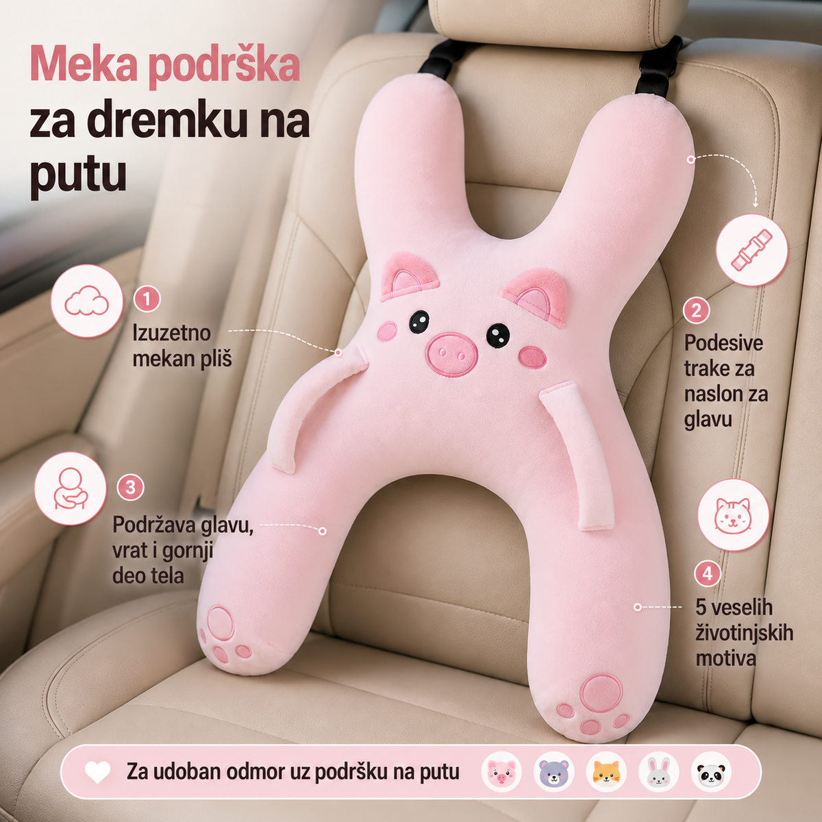 SnuggleSafari™ – Putni Jastuk Za Decu