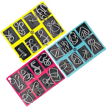 Metalna Logička Slagalica (Set od 24 Slagalica)