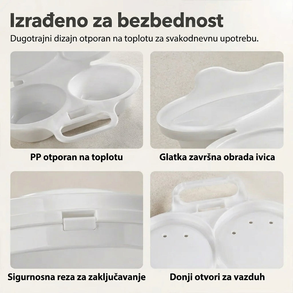 EggSwift™ – Kalup Jaja Za Mikrotalasnu