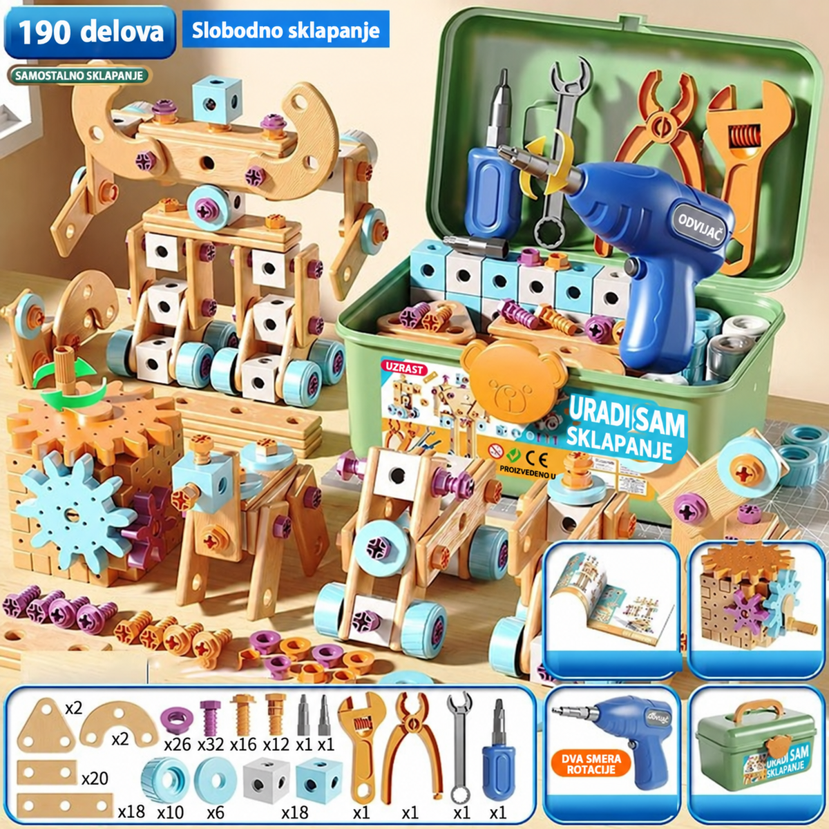 DrillBuddy™ - Set Alat Za Decu