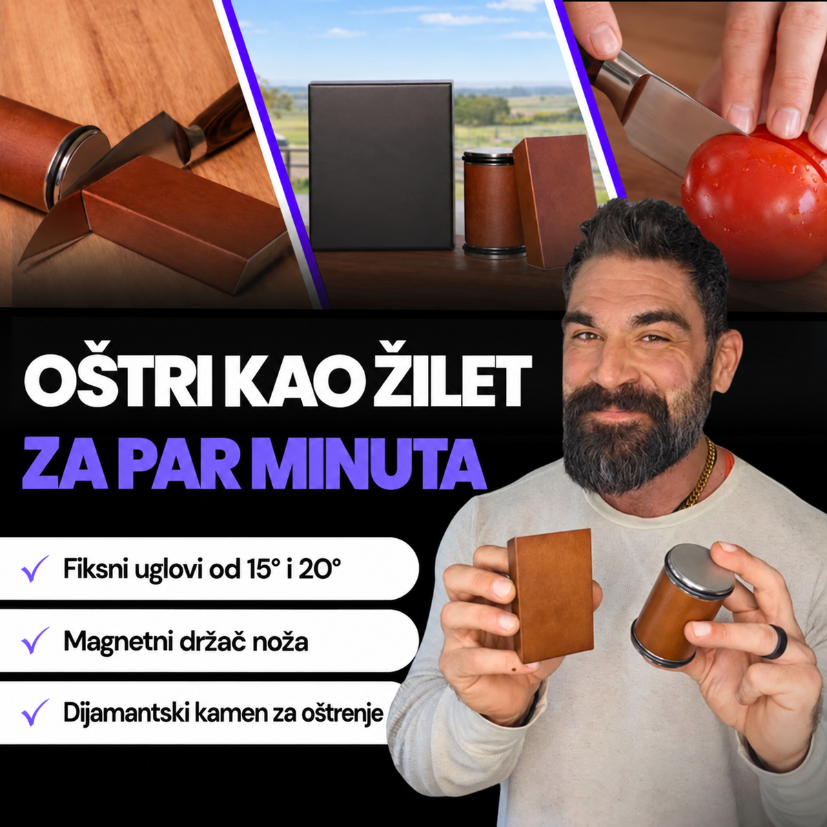 KnifeSharp™ – Oštrač za Noževe