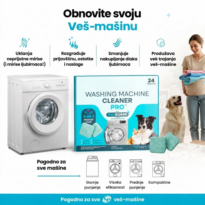 CleanMachine™ – Profesionalno sredstvo za čišćenje veš mašina