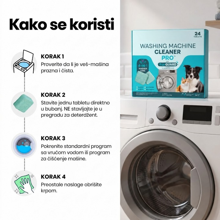 CleanMachine™ – Profesionalno sredstvo za čišćenje veš mašina