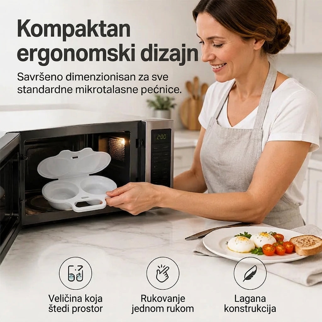 EggSwift™ – Kalup Jaja Za Mikrotalasnu