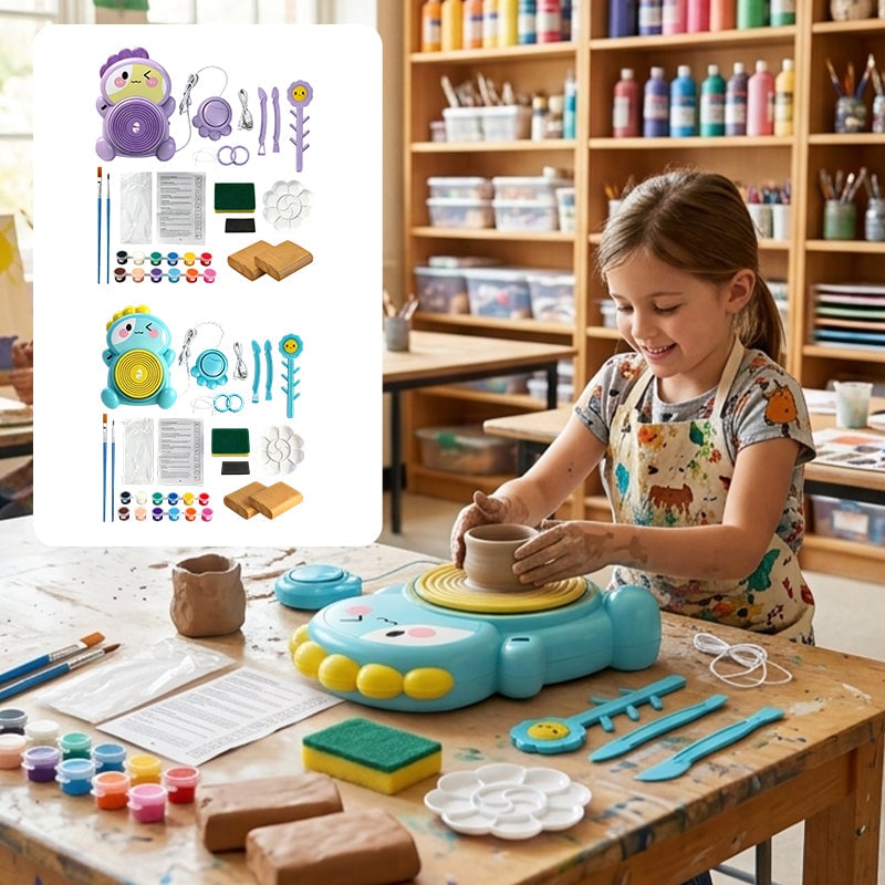 ClayCraft™ – Grnčarski Točak Za Decu